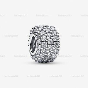 Pandora Sparkling Pavé Triple-row Charm
